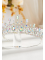 AW Crystal AB Rhinestone Tiaras and Crowns for Women