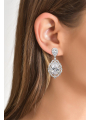 AW Crystal Dangle Earrings for Women Girls