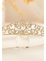 AW Crystal Gold Wedding Crown