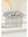 AW Cubic Zirconia Bridal Hair Comb Crystal
