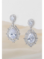 AW Cubic Zirconia Necklace Earrings Women Jewelry Set