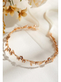 AW Gold Flower Leaf Headband Tiaras for Women