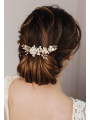 AW Hair Clip Pearls Flower Headpiece for Women