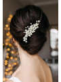 AW Hair Comb Ivory Flower Wedding Hair
