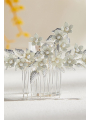 AW Pearls Flower Hair Comb
