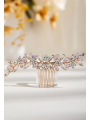AW Pink Crystal Wedding Headpiece