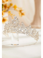 AW Rhinestoned Bridal Silver Tiara