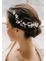 AW Rose Gold Alloy Flower Hair Comb