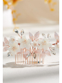 AW Rose Gold Alloy Flower Hair Comb