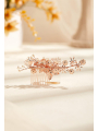 AW Rose Gold Pearly Hair Comb