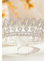 AW Silver Alloy Crystal Crown & Tiara