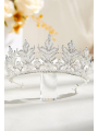 AW Silver Crystal Bridal Crown & Tiara
