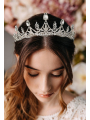 AW Silver Crystal Tiaras and Crowns for Women
