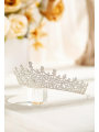 AW Silver Tiaras for Women Wedding Crown for Bride