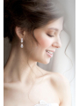 AW Teardrop Wedding Earrings for Women