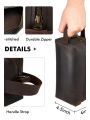 AW Toiletry Bag for Men Handmade Dopp Kit
