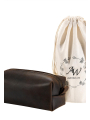 AW Toiletry Bag for Men Handmade Dopp Kit