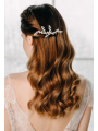AW Vintage Bridal Hair Comb for Wedding Pearls Crystal