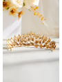 AW Wedding Tiaras for Bride Gold Leaf