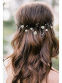 AW White Flower Headband Tiaras Crowns