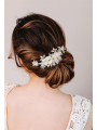 AW White Flower Wedding Hair Accessories