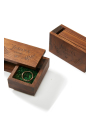 AW Wooden Wedding Ring Bearer Box