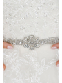 AW Silver Rhinestoned Wedding Belt