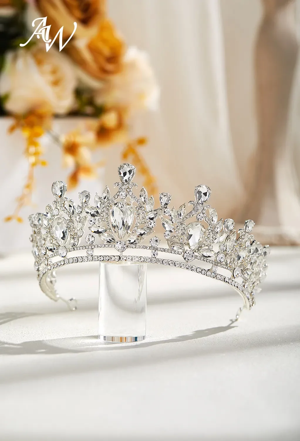 AW Princess Queen Tiara Headband for Prom, Accessories | AW.Bridal