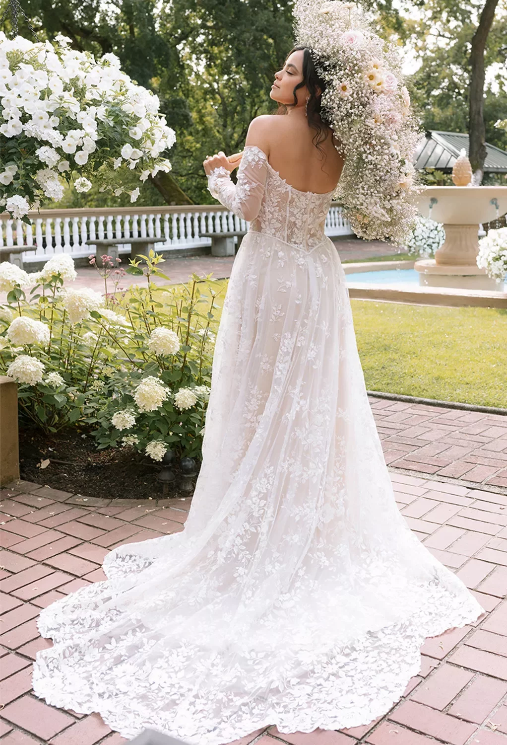 sachin and babi light blue dress Beach Wedding Dresses, Casual Bridal Gowns