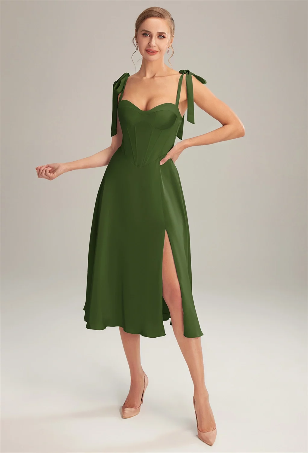 all about may green dress AFLUENTE MAXI DRESS | CULT MIA main image 0