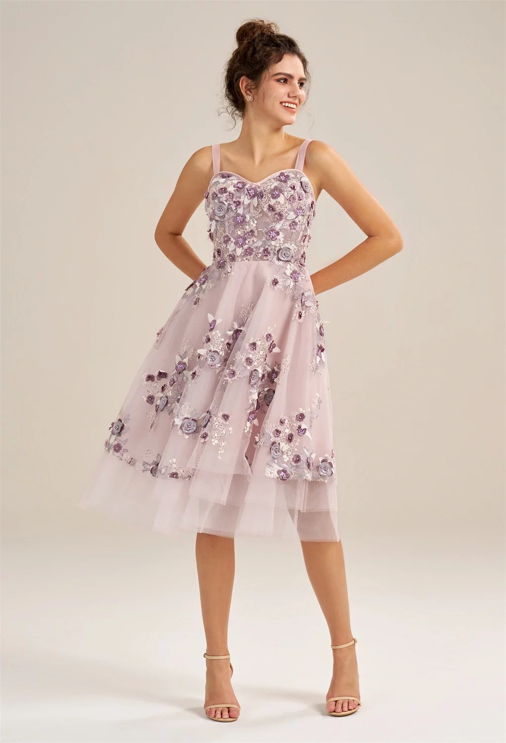 AW Maureen Dress (ready to ship), Tulle Knee Length Sweetheart