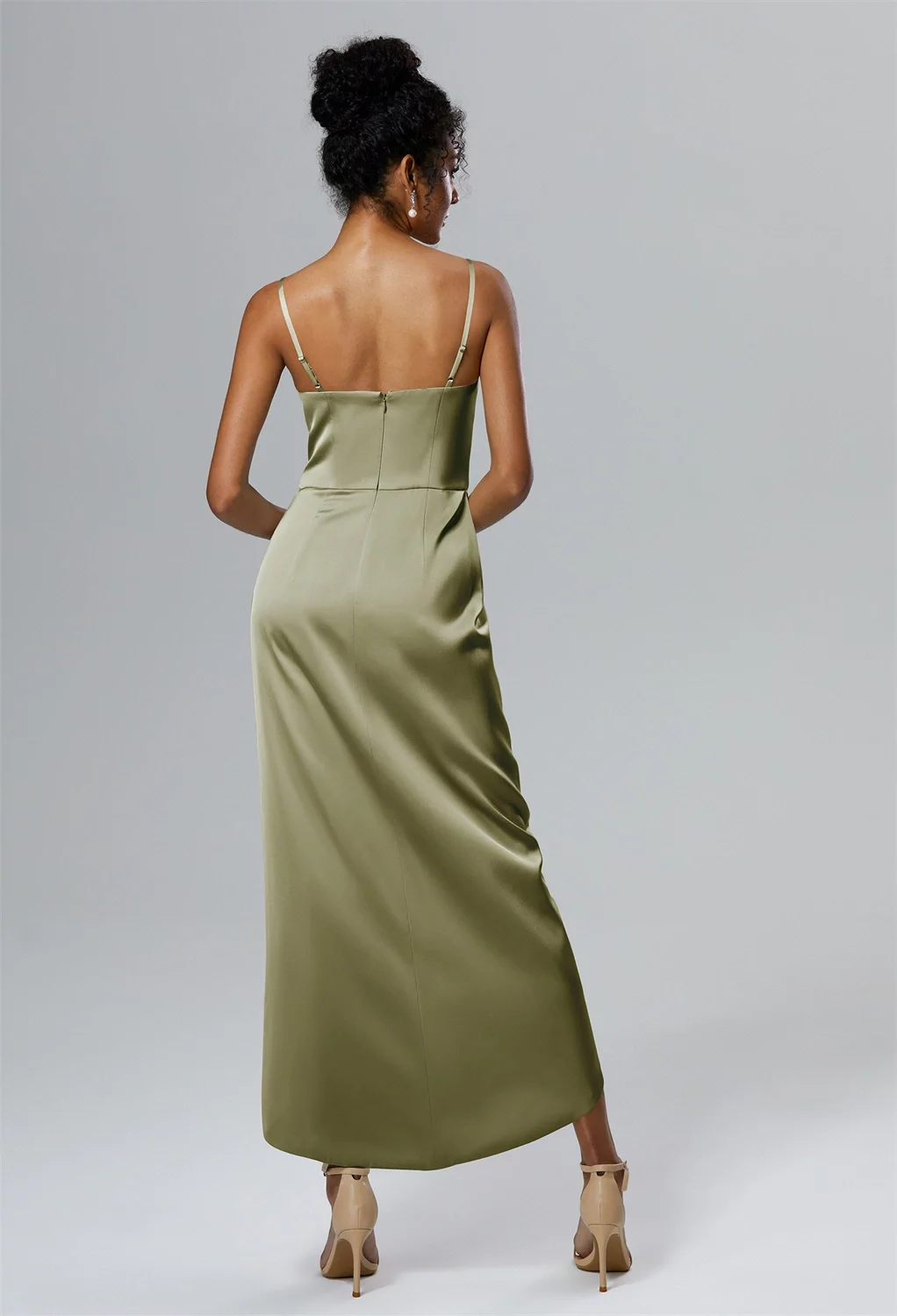 open lace back dress Leonora Linen Mini Dress – SEROYA main image 0