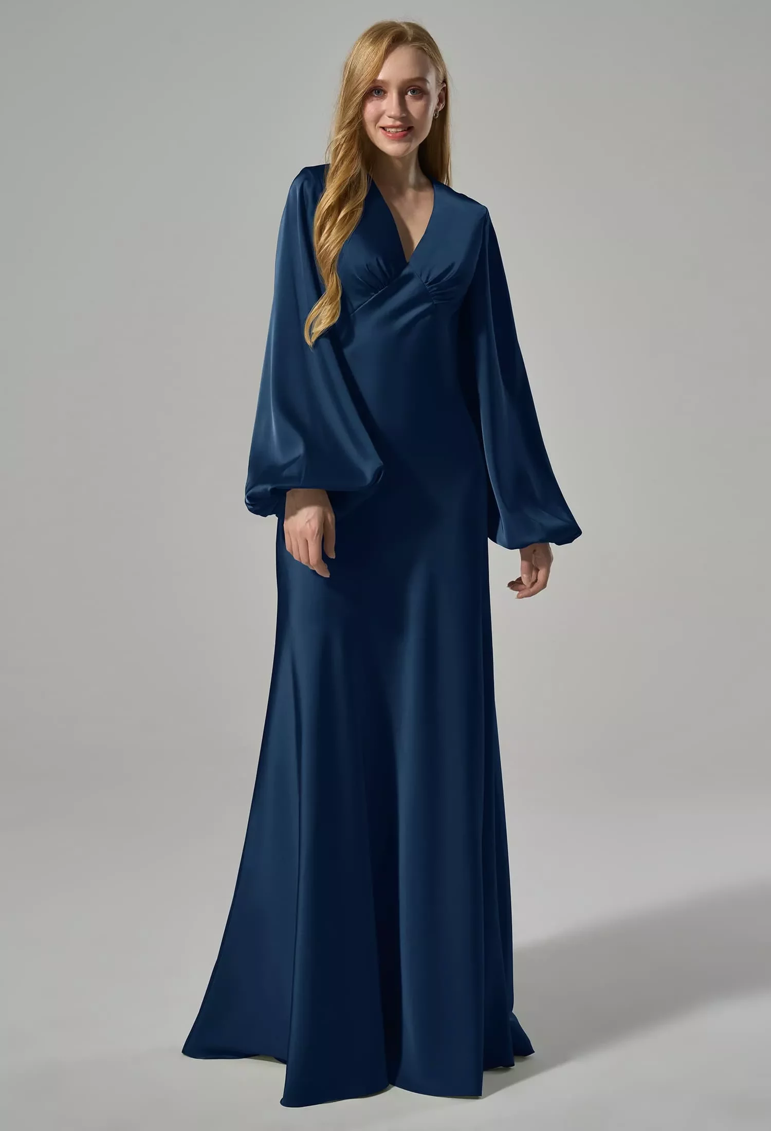 placid blue bridesmaid dresses BABARONI Chiffon Taupe Scoop Floor-length Flutter Sleeves with Slit A-line, Taupe / US0 Color:Sky-Blue SKU|N-LORTHEY-DBR01 Lilac Junior Bridesmaid Dresses Scoop Sleeves