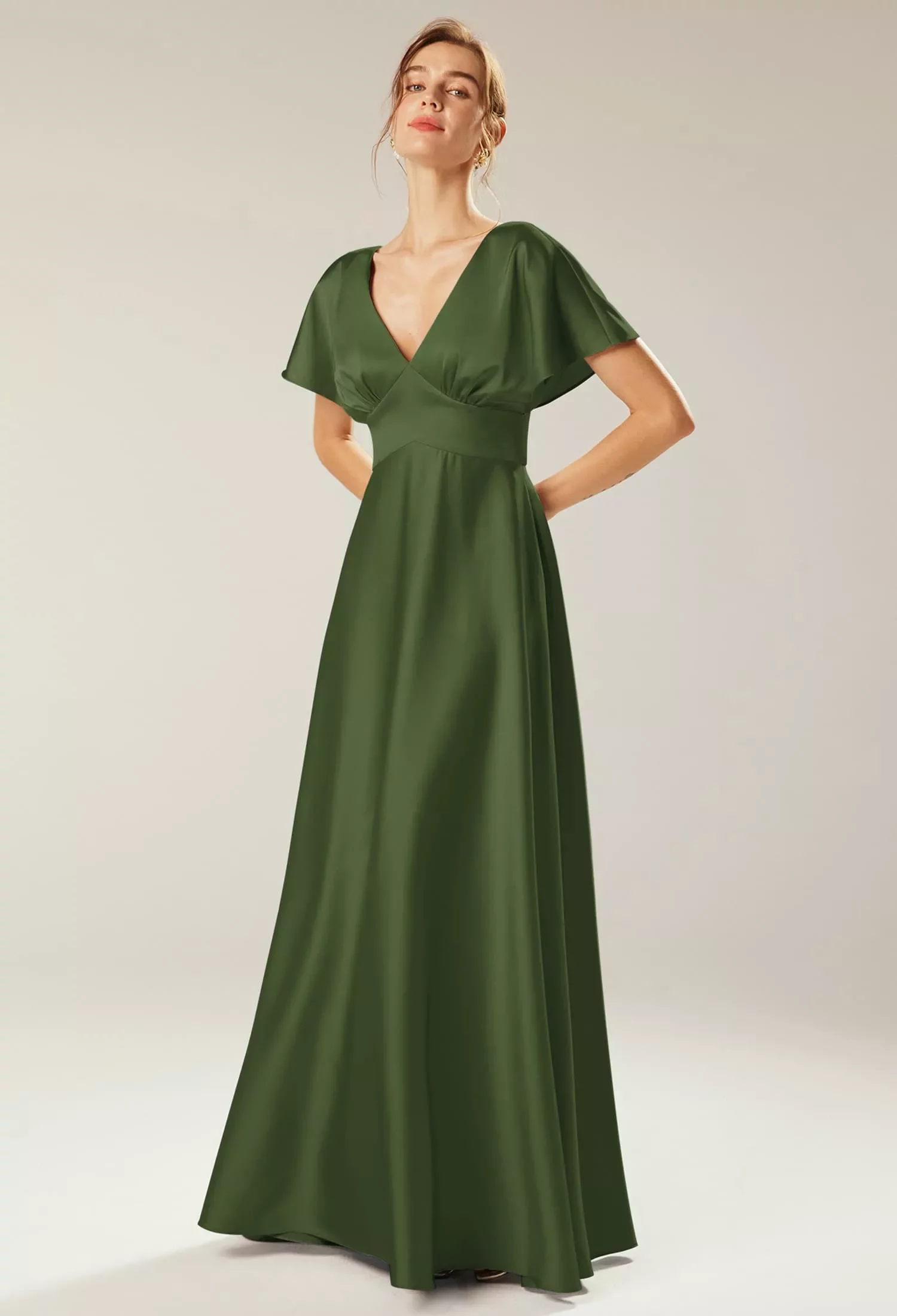 green emerald velvet dress Amazon.com: SZJMS Army Green Bridesmaid Dresses for Wedding Infinity Dress  with Bandeau Maxi Summer Dresses for Women 2024 Army Green One Size :  Clothing, Shoes & Jewelry main image 1