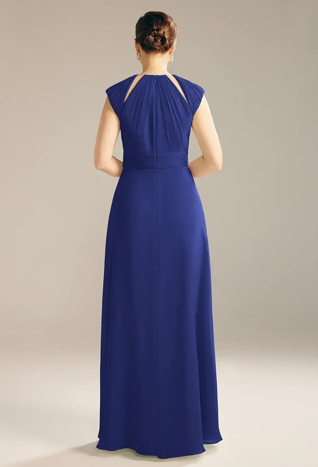 AW.Bridal A-line Bateau Neckline Floor Length Cap Sleeves Mother of the Bride Dresses Dress Navy Size 8 AW.Bridal A-line Bateau Neckline Floor Length Cap Sleeves Mother of the Bride Dresses Dress Navy Size 8