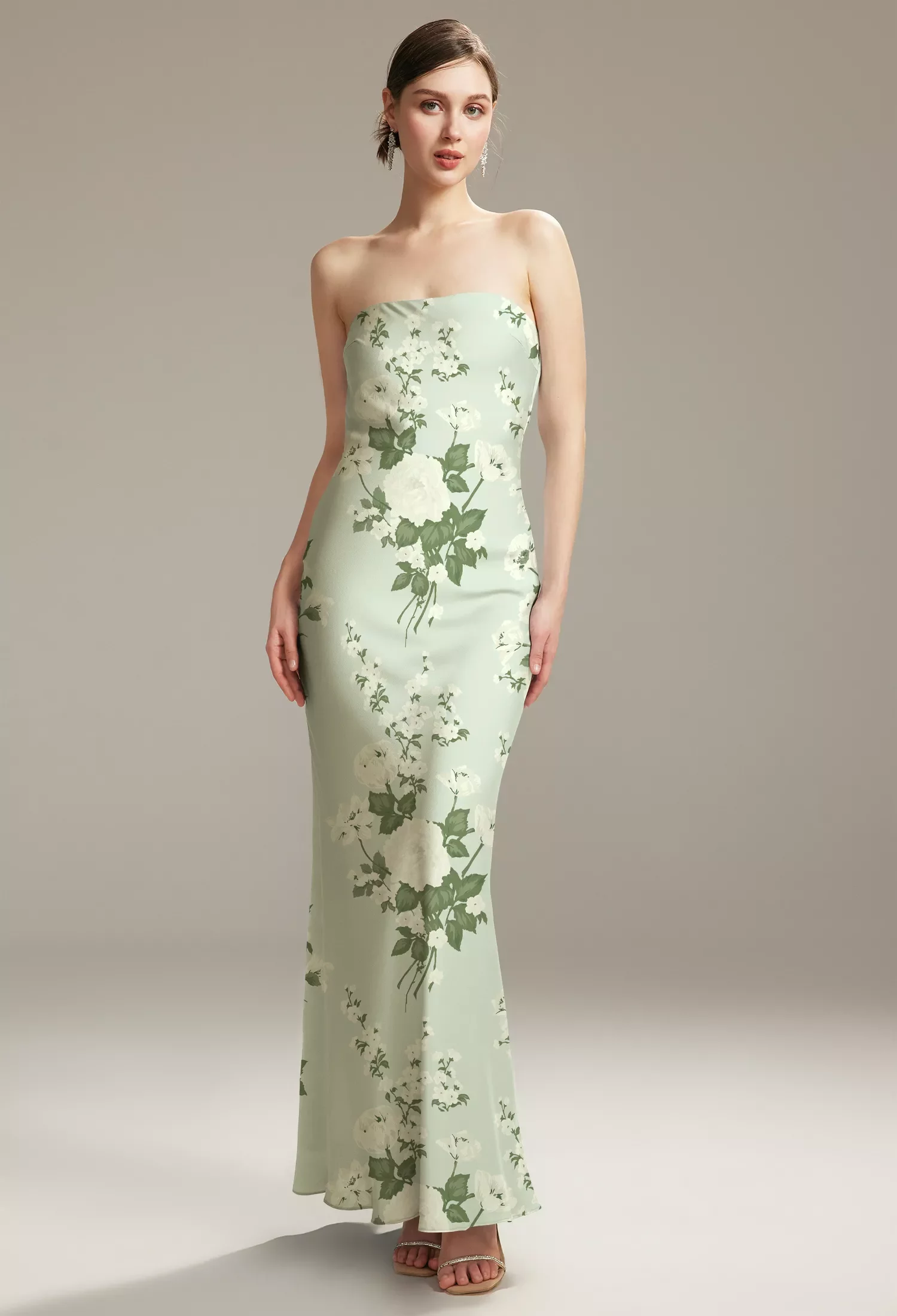 Mottled Moss Green Black Tie Wedding Guest Dresses Page 2 | AW.Bridal
