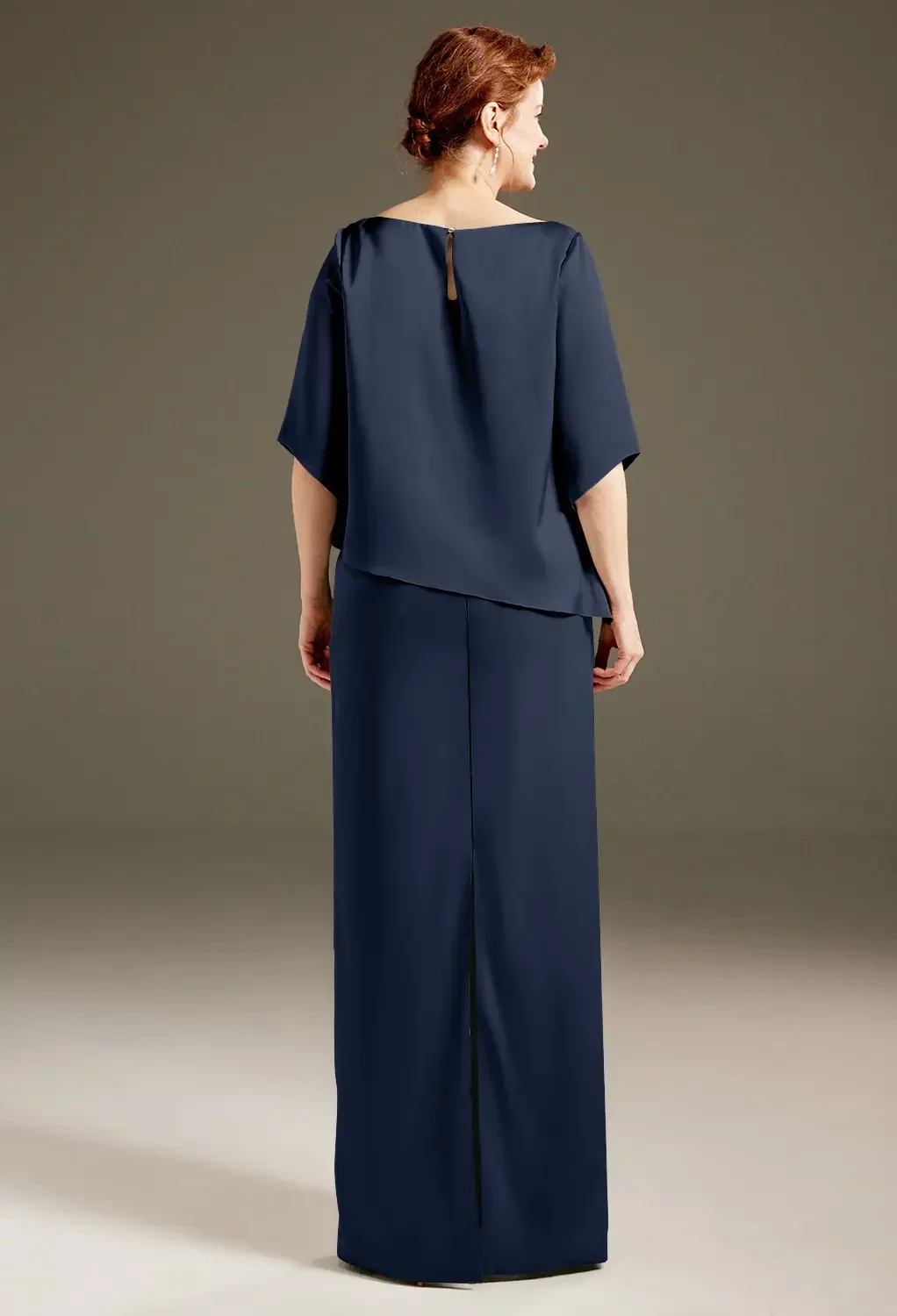 AW Meachel Dark Navy Mother of the Bride Dresses | AW.Bridal