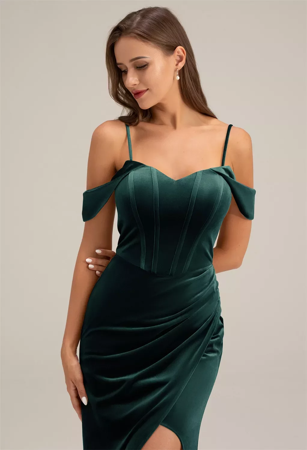 miranda bridesmaid dresses BABARONI Spaghetti Strap Lace and Chiffon Dress Papaya, Papaya / US0 main image 0