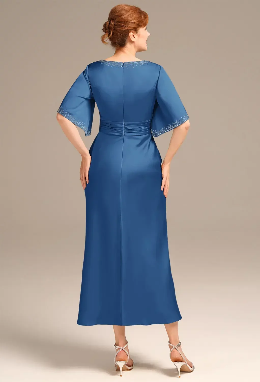 AW Oleander Dusty Blue Mother of the Bride Dresses | AW.Bridal