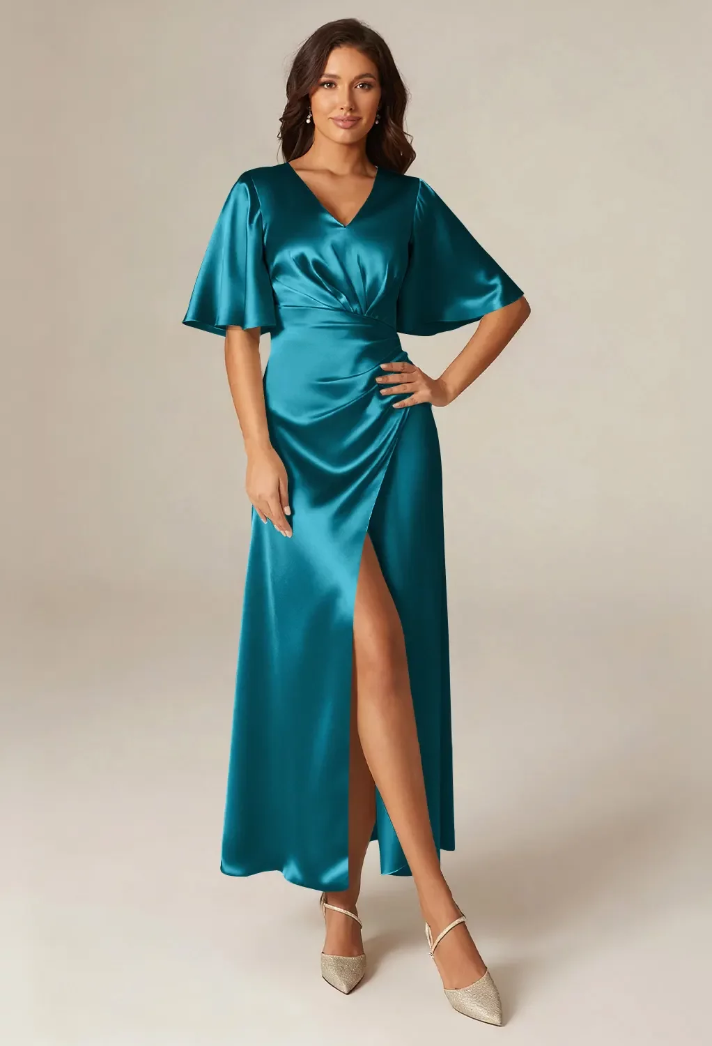 teal taffeta bridesmaid dresses Trumpet Rose, Green Floral Floral Page 3 Color:Platinum / Blue / Ivory / Multi Fine-knit cotton-blend a-line dress western inspired aesthetic