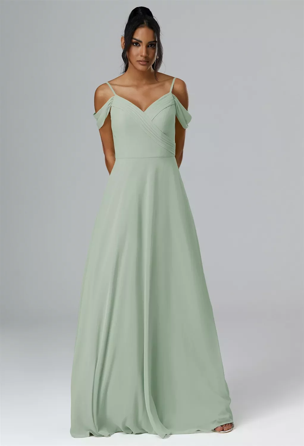 penelope green dress Odysseus & Penelope Draped Strapless Bamboo Dress (Green) – Rent To Dress NZ