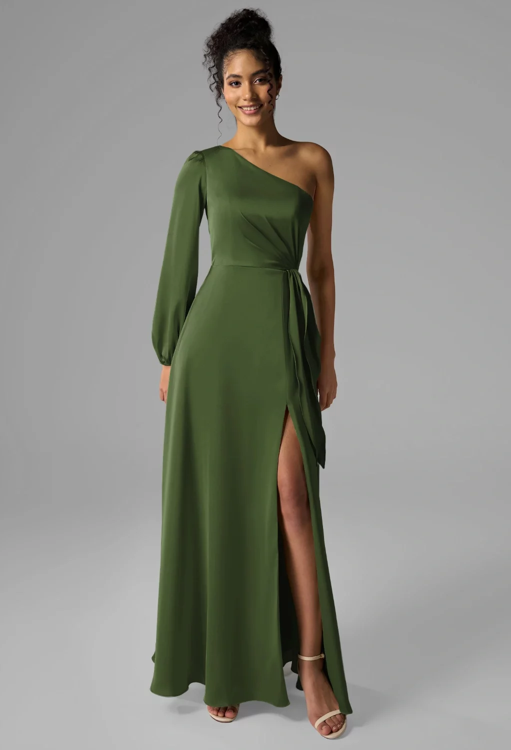 green dress winter wedding Sage Guest Dresses Size:FR 42 - Available x-mappingIndex:15381-52616 gender reveal dresses pink
