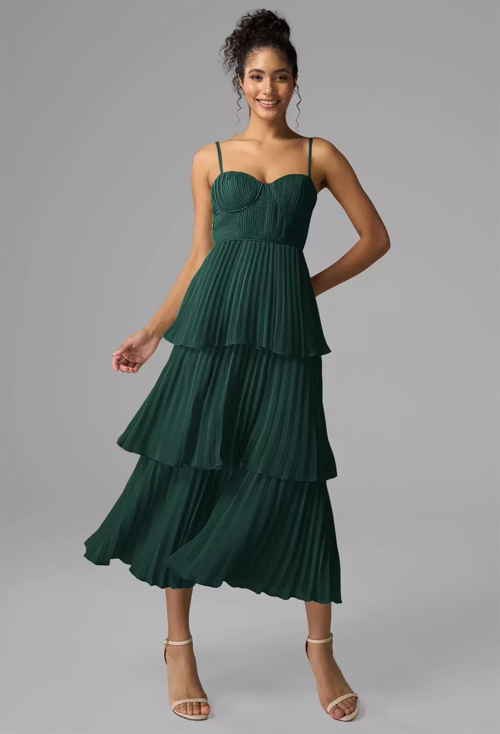 knee length dresses for ladies Sunny Days Floral Midi Dress