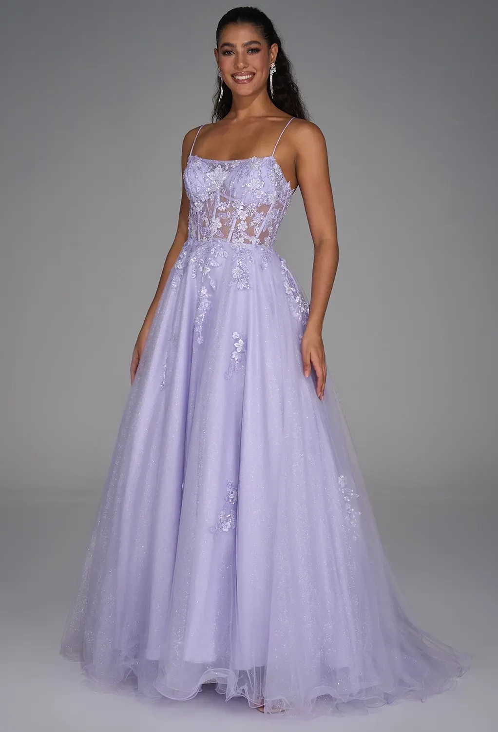 green emerald velvet dress Wedtrend Women Lavender Flower Bridesmaid Dress A-Line Spaghetti Straps Pleated Long Wedding Party Dress, Lavender Flower / US16