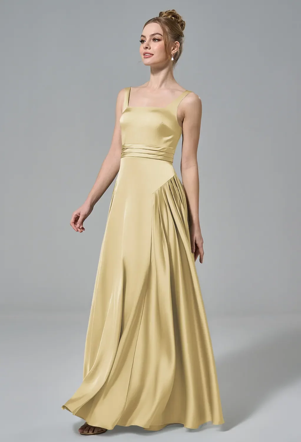 slim fit dress slacks Mermaid Gold Velvet Off-The-Shoulder Dress