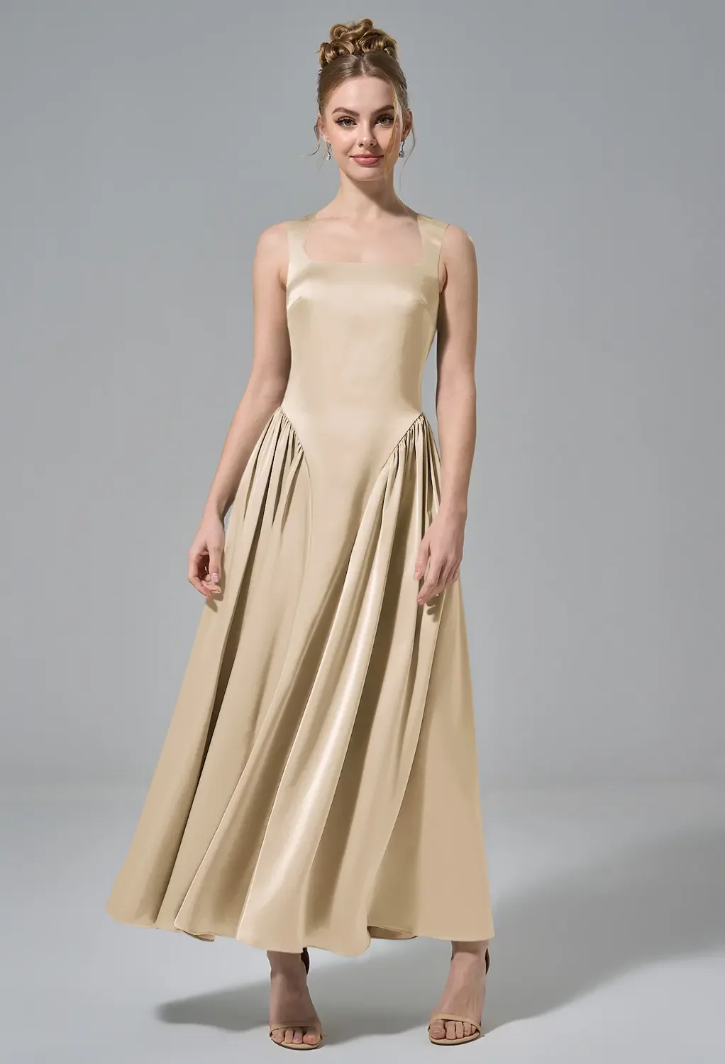 Tea Length Cocktail Wedding Guest Dresses | AW.Bridal