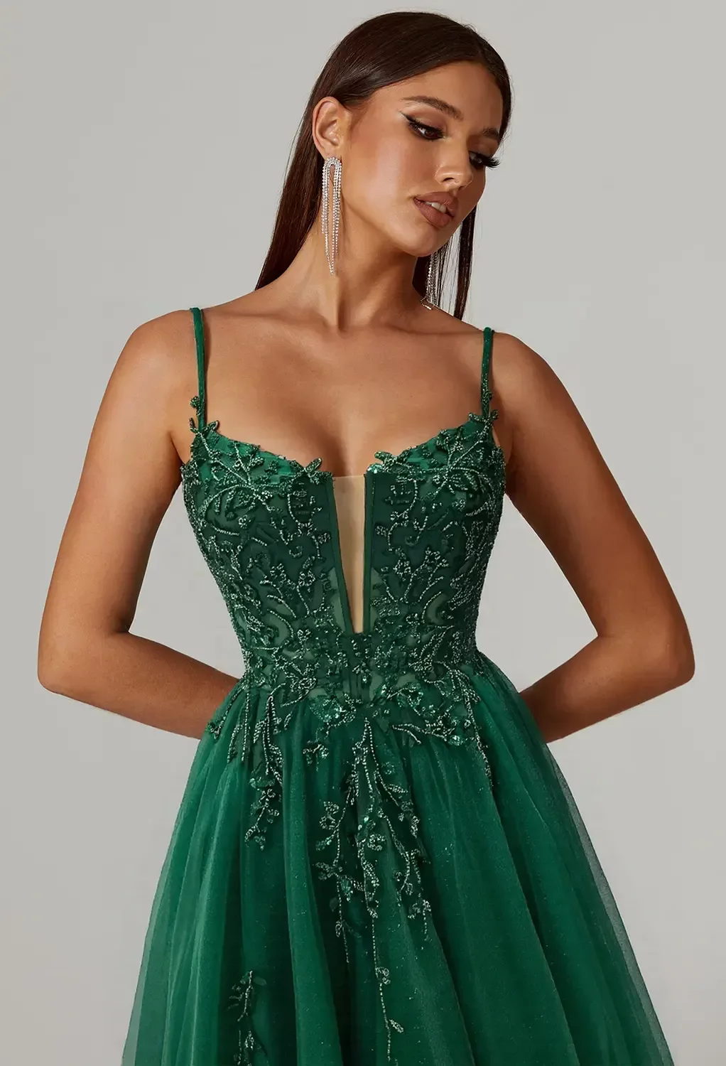 green emerald velvet dress Forever New