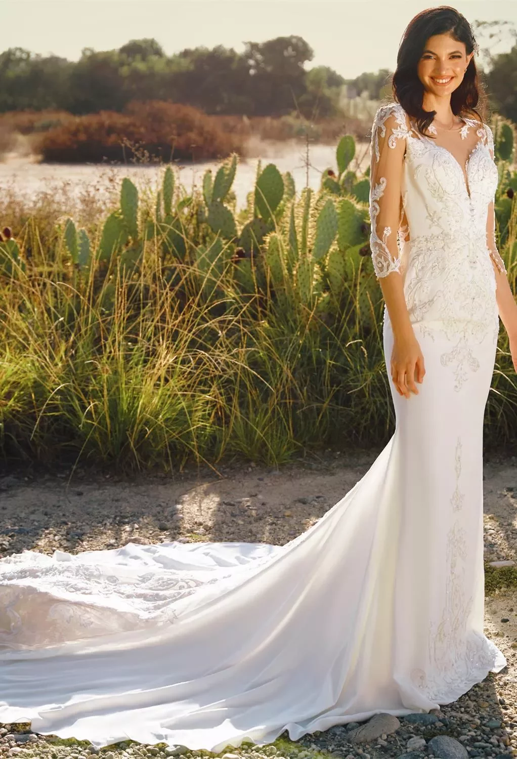 AW Eleanor Wedding Dress, Satin Bateau Neckline Wedding Dresses | AW.Bridal