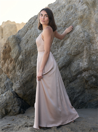 AW Meer Dress, Taupe Bridesmaid Dresses, 99.99 - A.W. Bridal