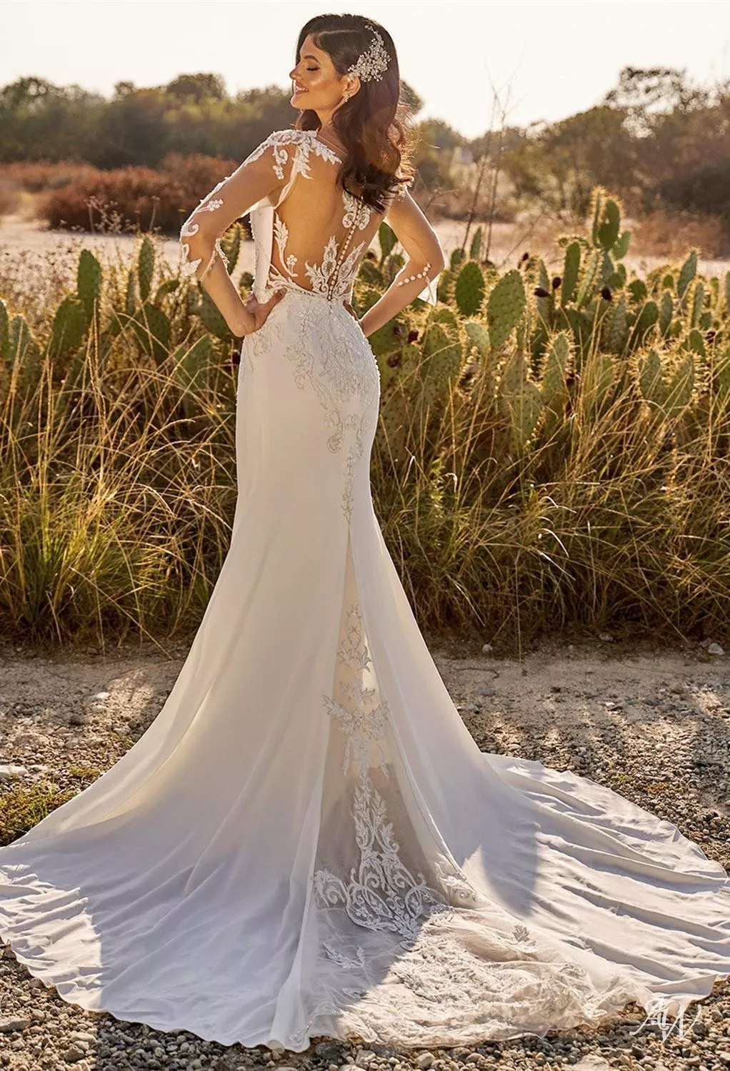 alabaster ivory wedding dress AW Eleanor Dress, Satin Bateau Neckline Wedding Dresses shirt-size-17-1-2-36-37